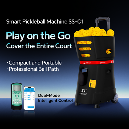 2026 Hot Sport Automatic Electronics Pedal Pickleball Machine for Training 110v/220v Spin Shooting Launch Machine Padel